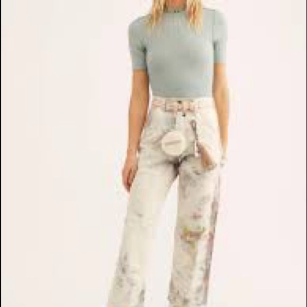 XLFree people  ivory combo utility pants